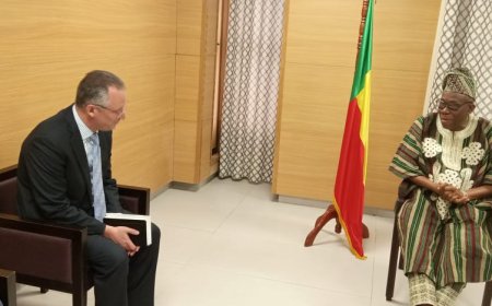 Bénin : Le Président de la Cour constitutionnelle reçoit l’Ambassadeur américain