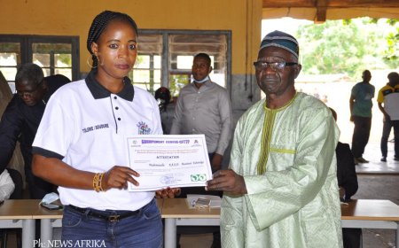 Groupement CERFER/CFTTP: remise d’attestations aux récipiendaires de Lomé et de Djougou